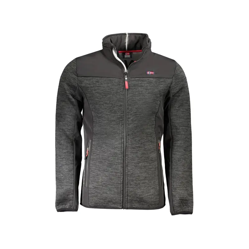 Giubbotto Maniche Lunghe Uomo Nero Zip