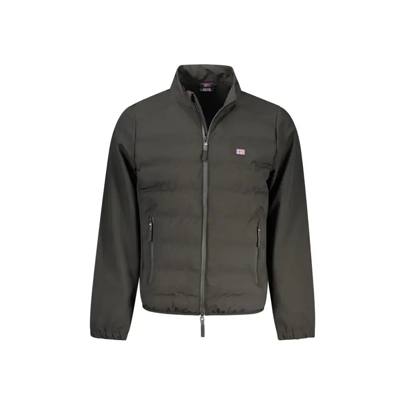 Giubbotto Maniche Lunghe Uomo Nero Zip