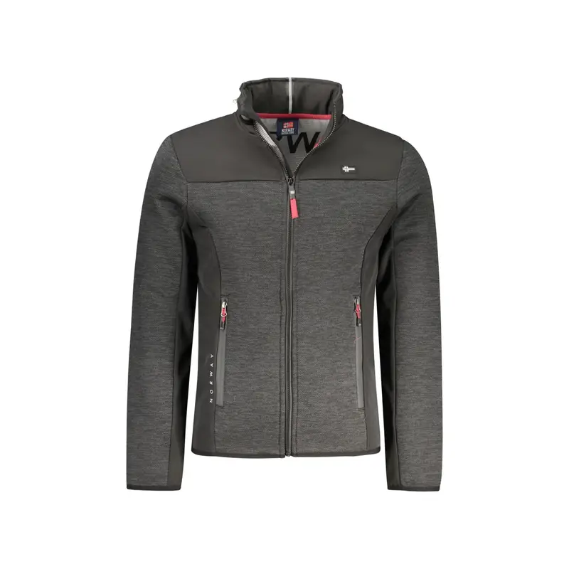 Giubbotto Maniche Lunghe Uomo Nero Zip