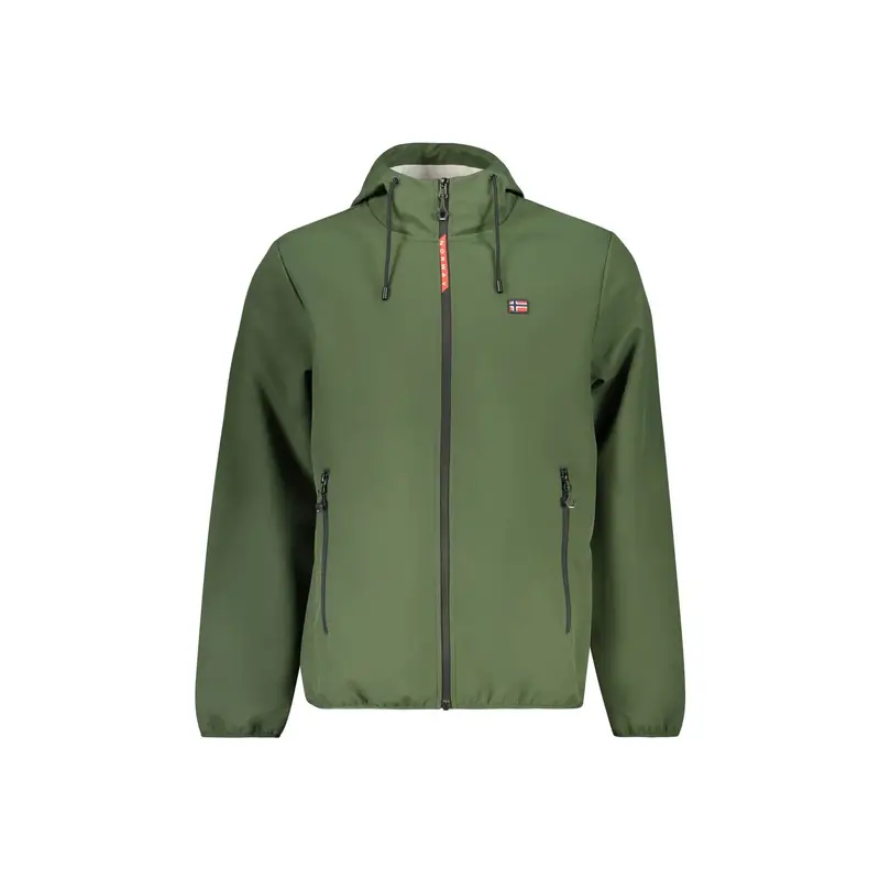 Giubbotto Maniche Lunghe Uomo Verde Zip