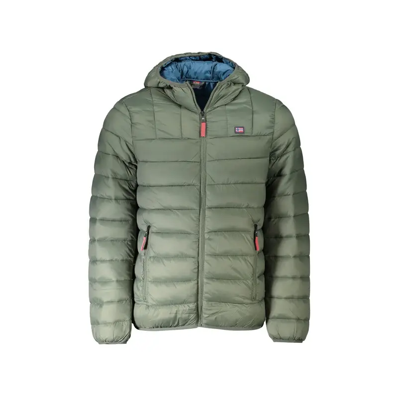 Giubbotto Maniche Lunghe Uomo Verde Zip