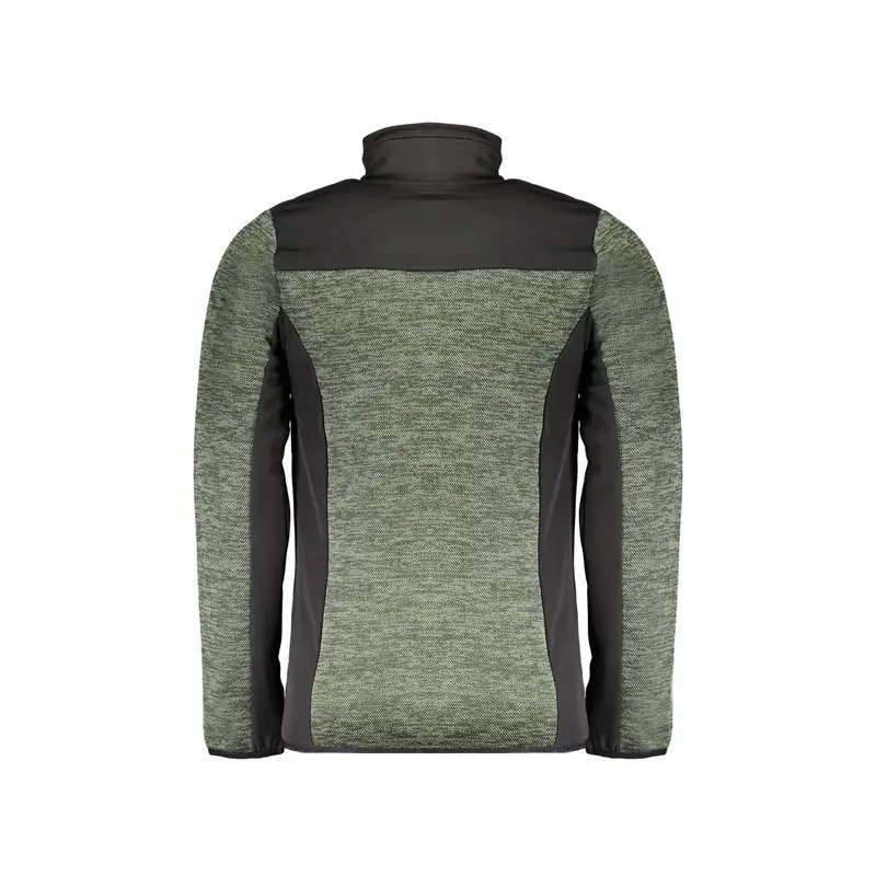 Giubbotto Maniche Lunghe Uomo Verde Zip miniatura 2