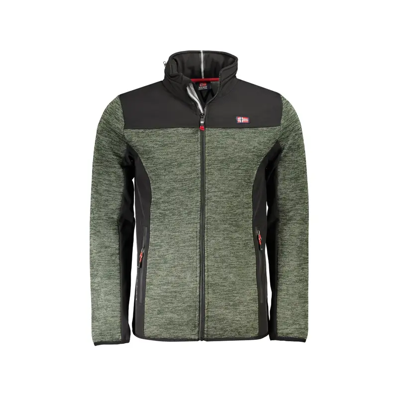 Giubbotto Maniche Lunghe Uomo Verde Zip