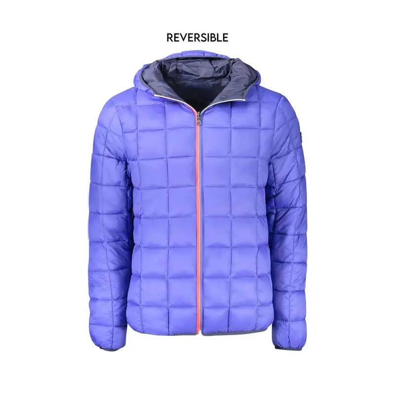 Giubbotto Uomo Blu Reversibile con Cappuccio miniatura 3