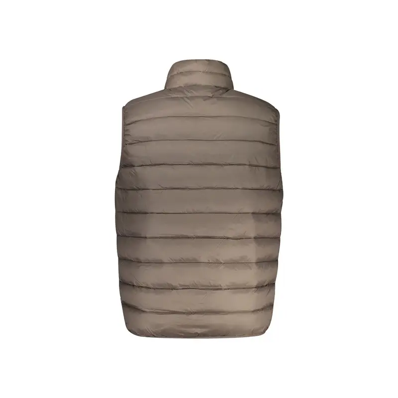 Giubbotto Uomo Marrone Zip Logo miniatura 2