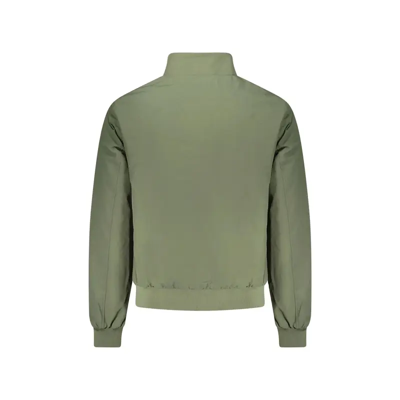 Giubbotto Uomo Verde Interno Pile Zip Logo miniatura 2
