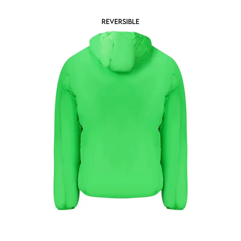 Giubbotto Uomo Verde Reversibile con Cappuccio miniatura 2