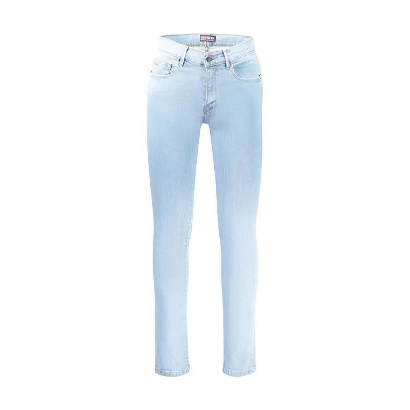 Jeans Uomo Azzurri Ricamo Azzurro