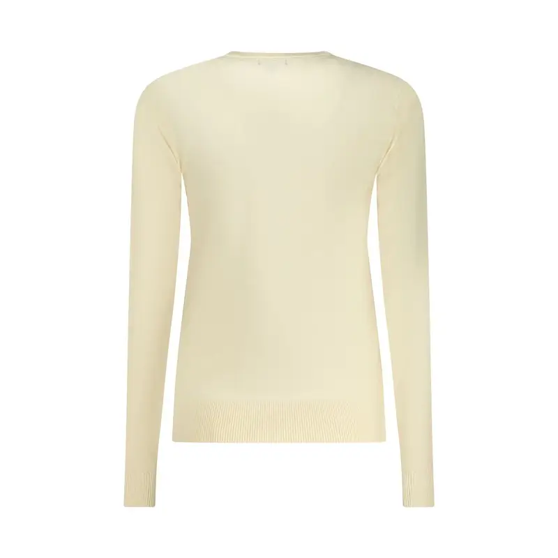 Maglia Donna Bianca Girocollo Maniche Lunghe Logo Bianco miniatura 2