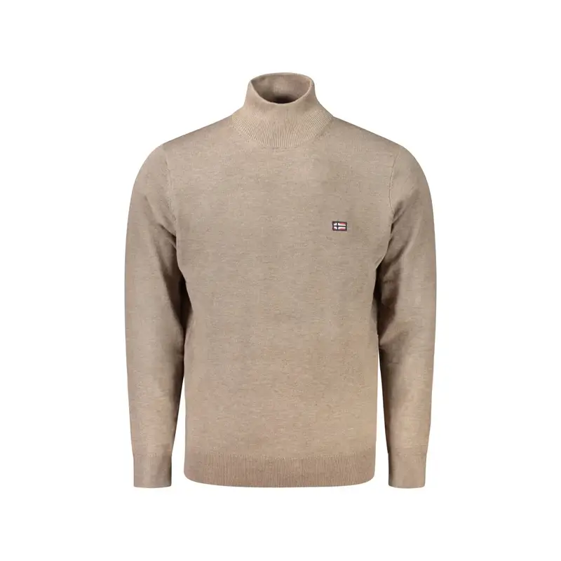 Norway 1963 Maglia Uomo Marrone con Ricamo