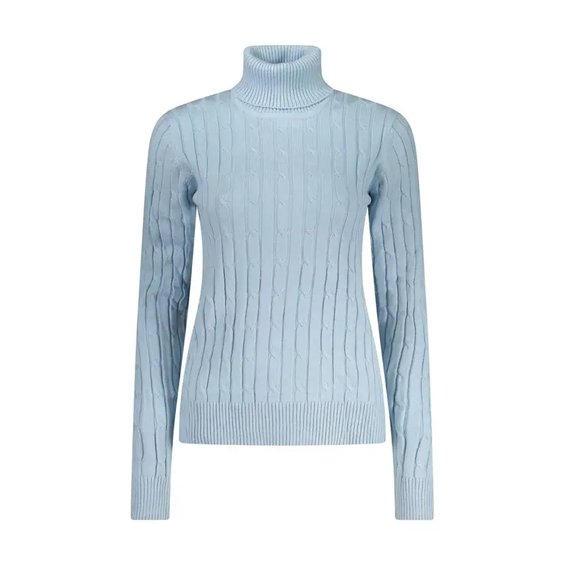 Maglione Donna Azzurro Torciglioni Logo