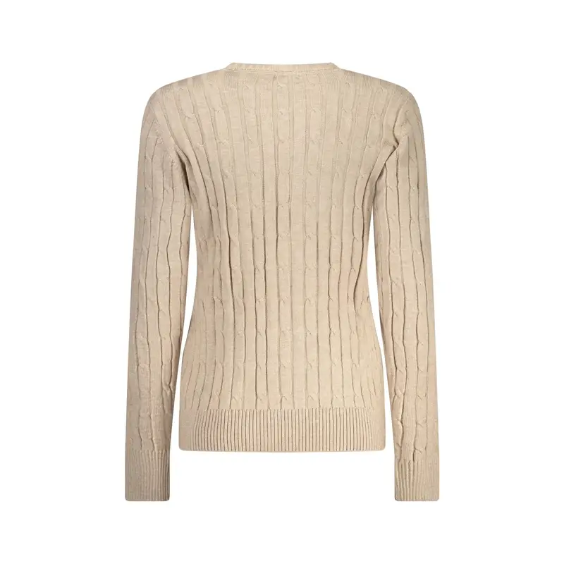 Maglione Donna Beige Logo miniatura 2