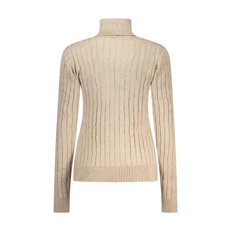 Maglione Donna Beige Logo miniatura 2