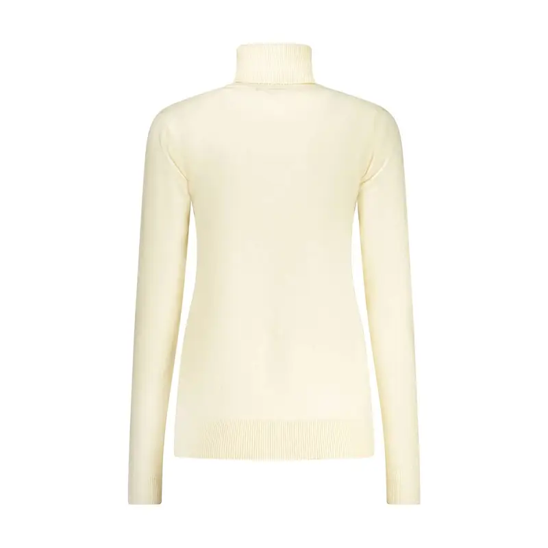 Maglione Donna Bianco Dolcevita Maniche Lunghe Logo miniatura 2