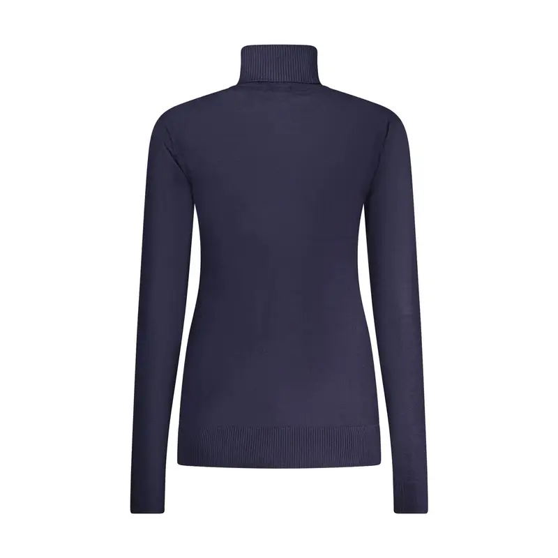 Maglione Donna Blu Dolcevita Maniche Lunghe Logo miniatura 2