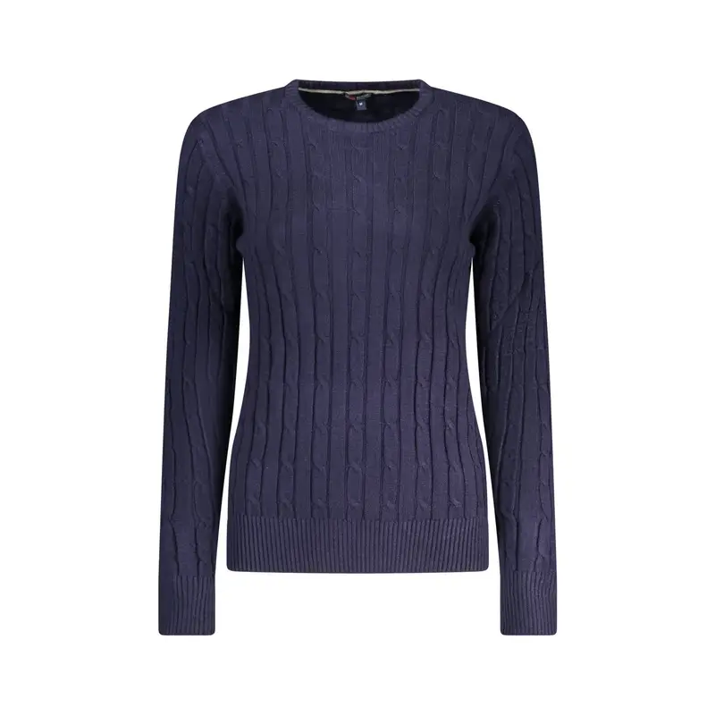 Maglione Donna Blu Logo