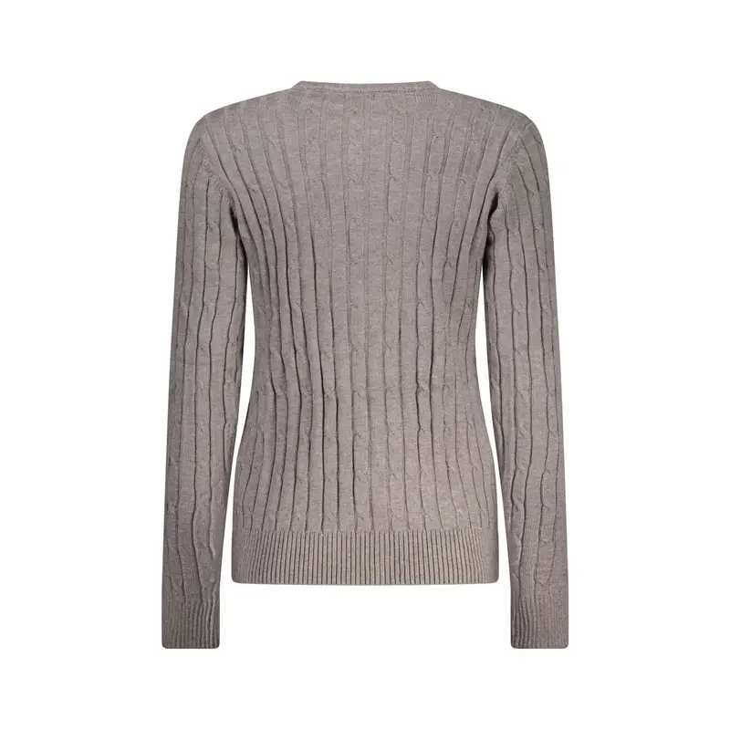 Maglione Donna Grigio Logo miniatura 2