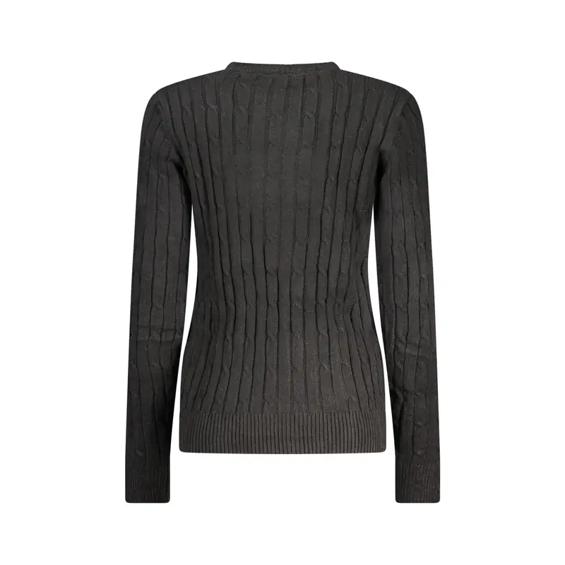 Maglione Donna Nero Logo miniatura 2