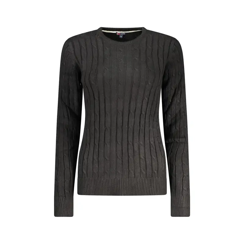Maglione Donna Nero Logo