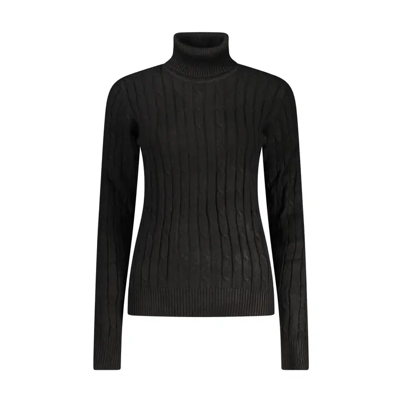 Maglione Donna Nero Logo