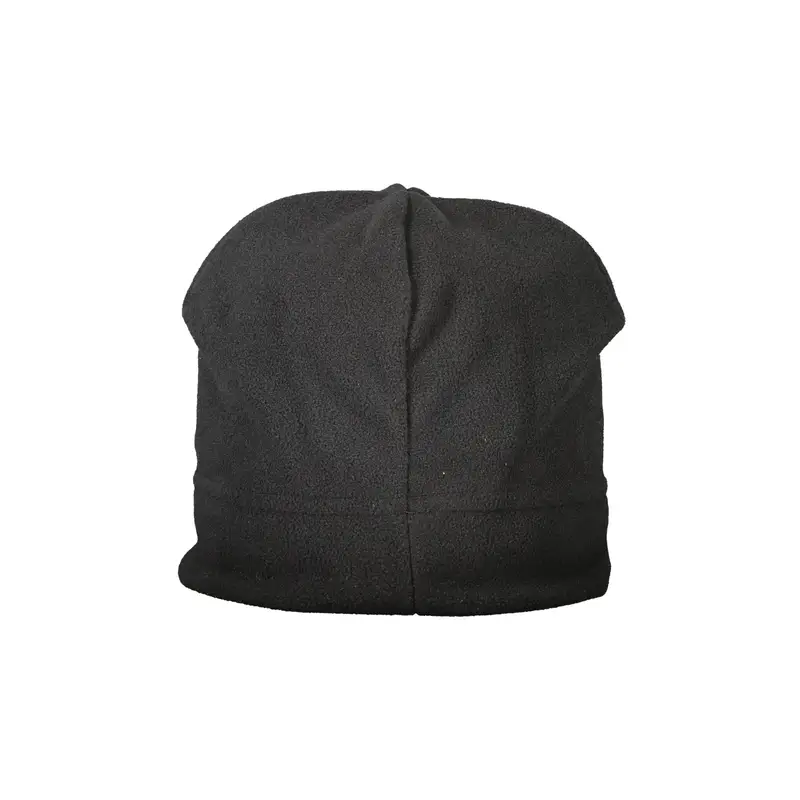 Set Cuffia e Sciarpa Uomo Nero in Pile con Logo miniatura 2