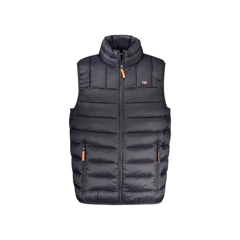 Smanicato Uomo Nero con Tasche e Zip