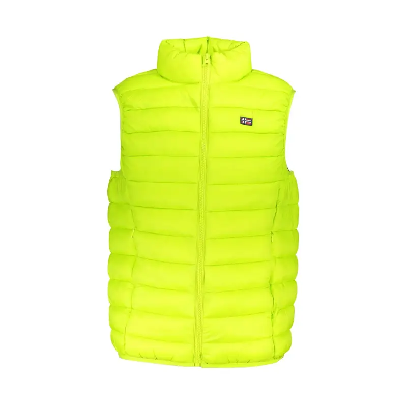 Smanicato Uomo Verde con Zip e Tasche