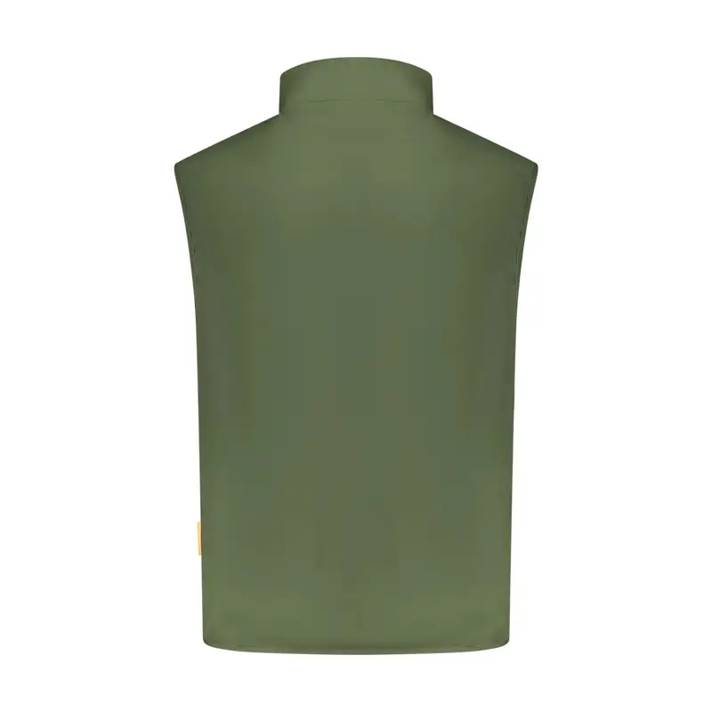 Smanicato Uomo Verde Interno Pile Zip Logo miniatura 2