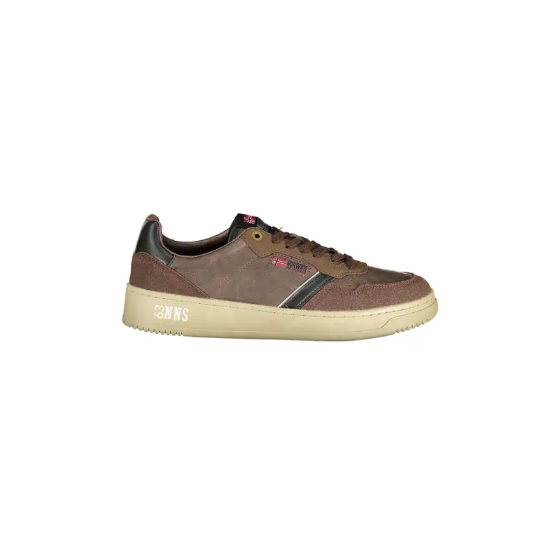 Sneakers Uomo Marroni Nobel con Lacci Marrone