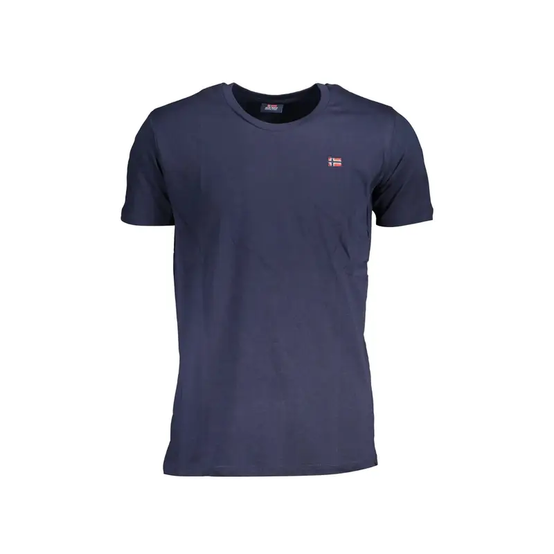 T-Shirt Maniche Corte Uomo Blu Logo