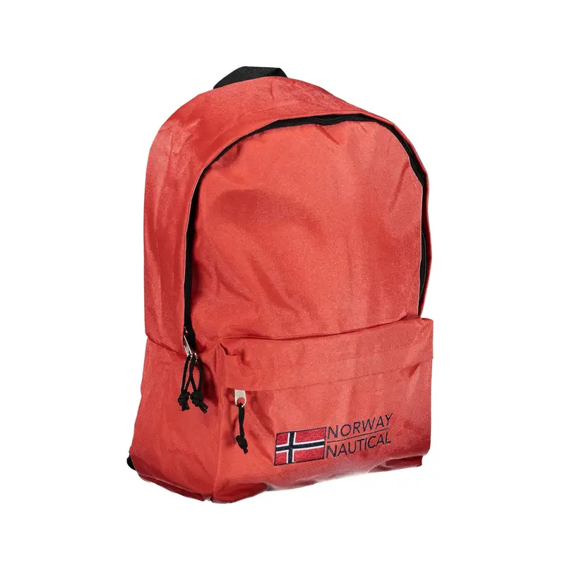 Zaino Uomo Rosso con Spalline Regolabili e Logo miniatura 3