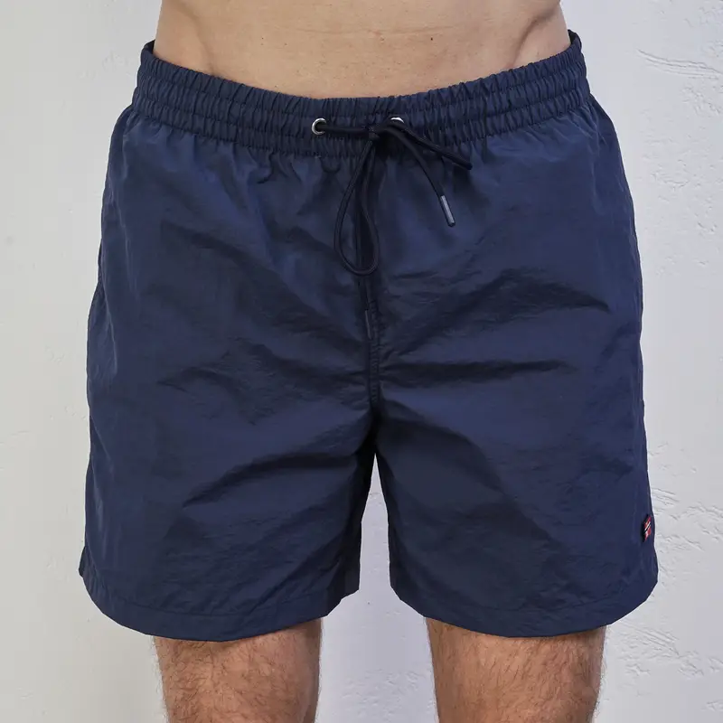 Costume mare blu da uomo in tinta unita