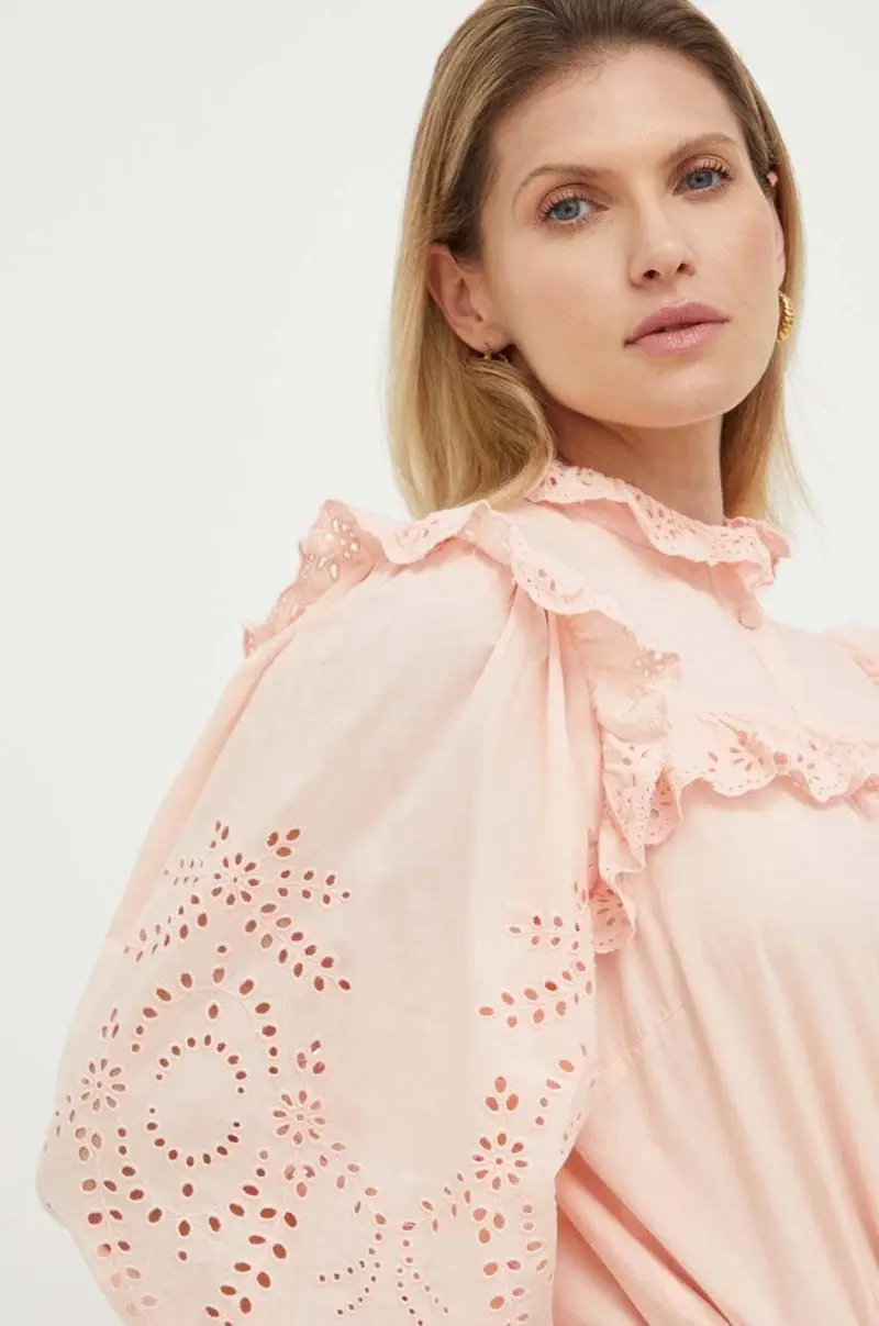 camicia in cotone donna Rosa