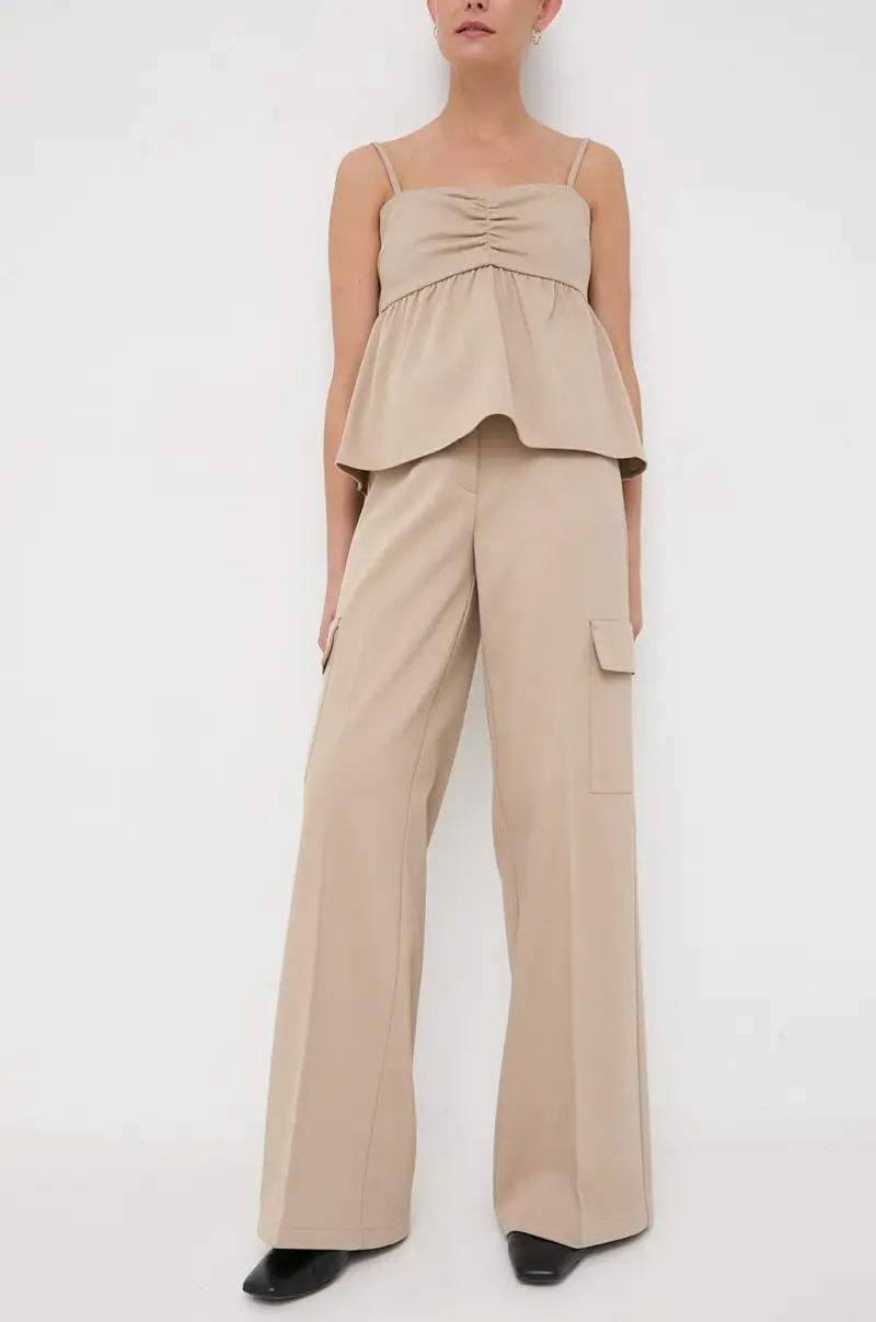 pantaloni Inessa donna Beige