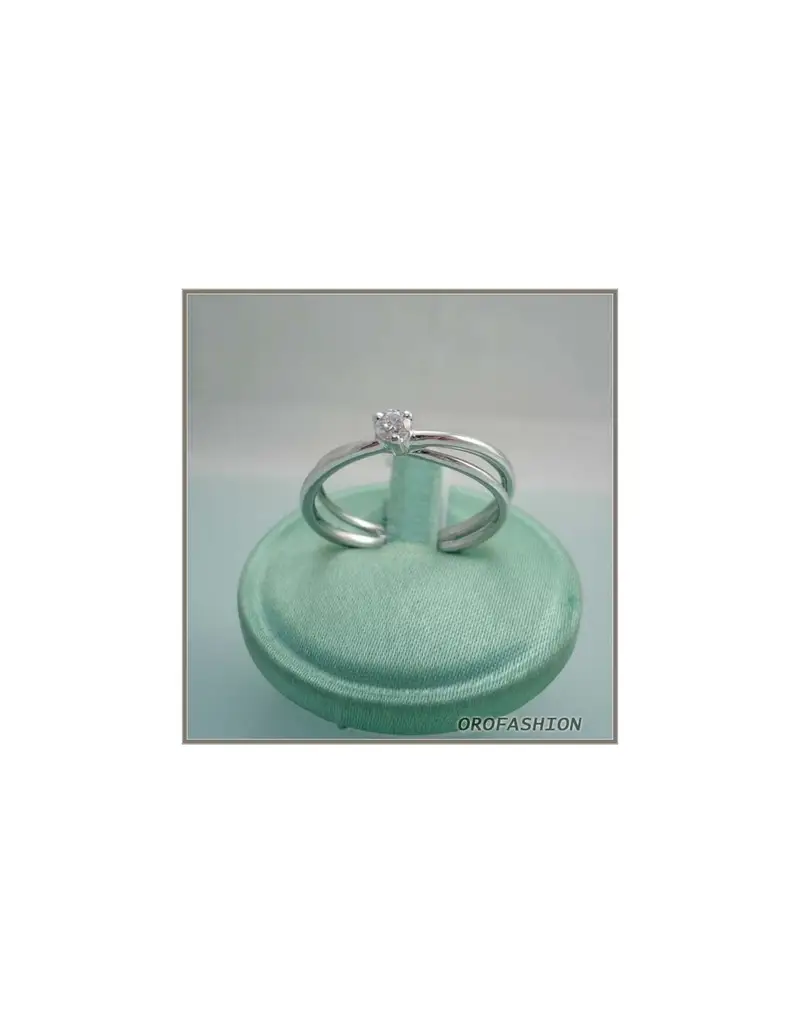 Anello in oro e diamante solitario 13111010