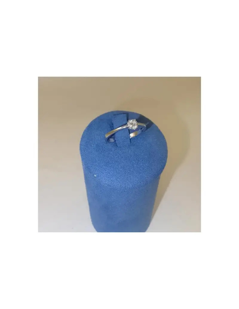 Anello in oro e diamante solitario 14111023