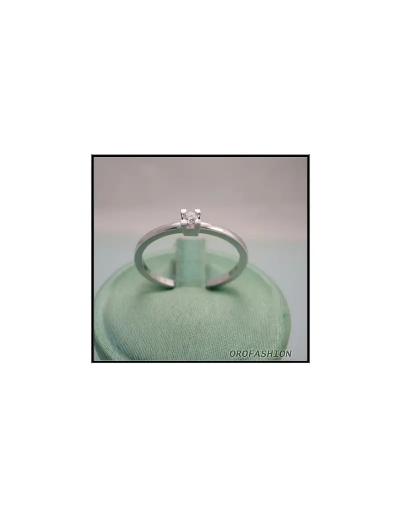 Anello oro e diamante solitario ct. 0.05 - 8111116