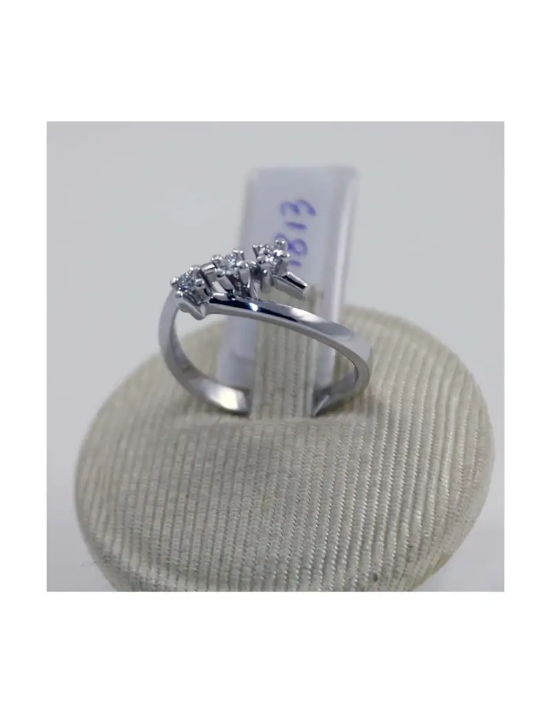 Anello Trilogy in oro 18kt con diamanti - 2471813