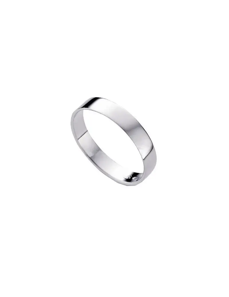 Fede nuziale piatta in Argento - BLL2