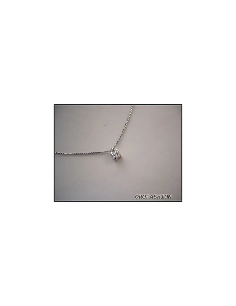 Girocollo oro diamante solitario ct 0.20 - 610117
