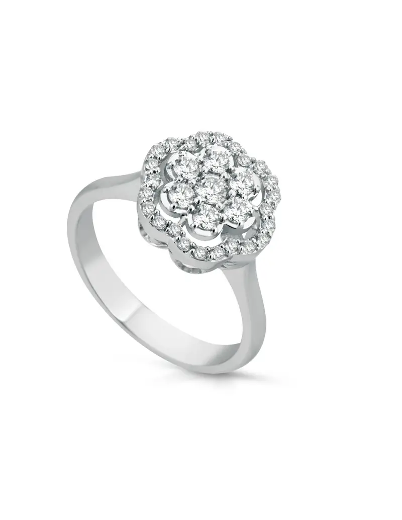 Anello in oro bianco 18Kt con diamanti naturali C-ANAMNESIA/1