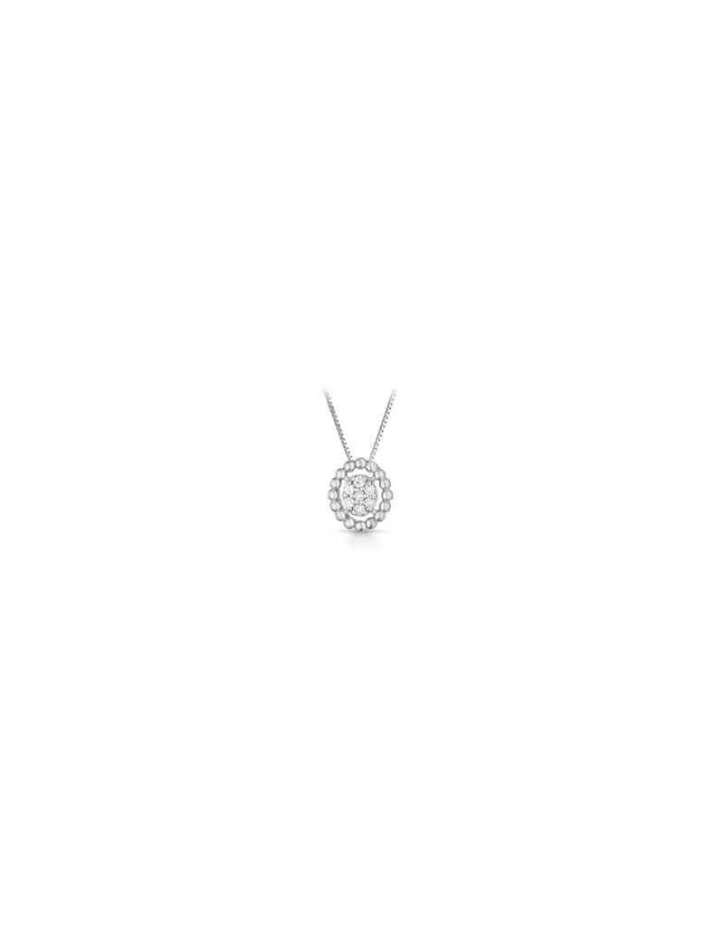 Girocollo in oro bianco 9Kt e diamanti naturali C-CIO9KT-LEGL/T