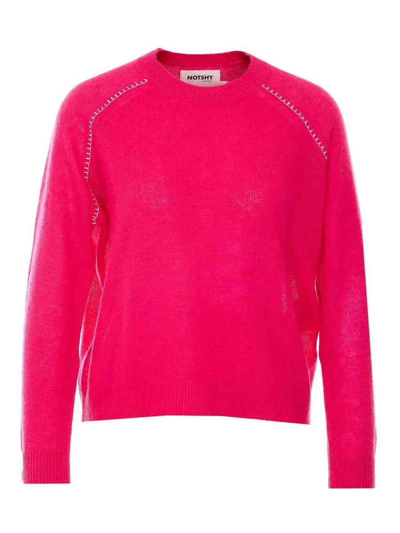 Maglione Fucsia di Luglio Multicolore