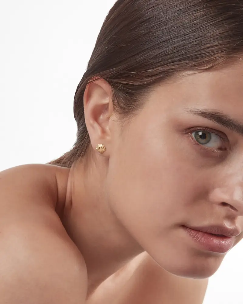 Orecchino A Lobo Conchiglia Venus Lucido miniatura 2