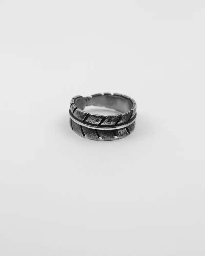 Anello Fascia Penna Aquila Native Brunito