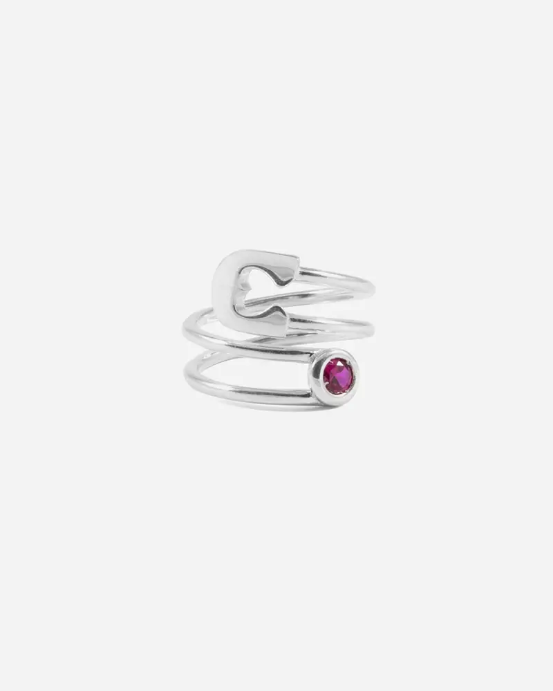 Anello Unbreakable Pin In Argento Lucido