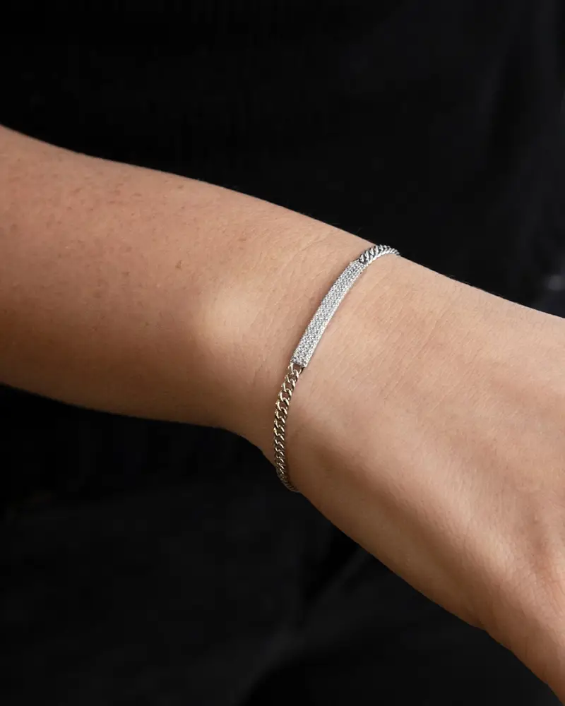 Bracciale Ice Breeze In Argento Con Brillanti Lucido miniatura 2