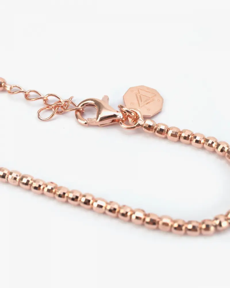 Bracciale Placcato Oro Rosa Disco 300 Lucido