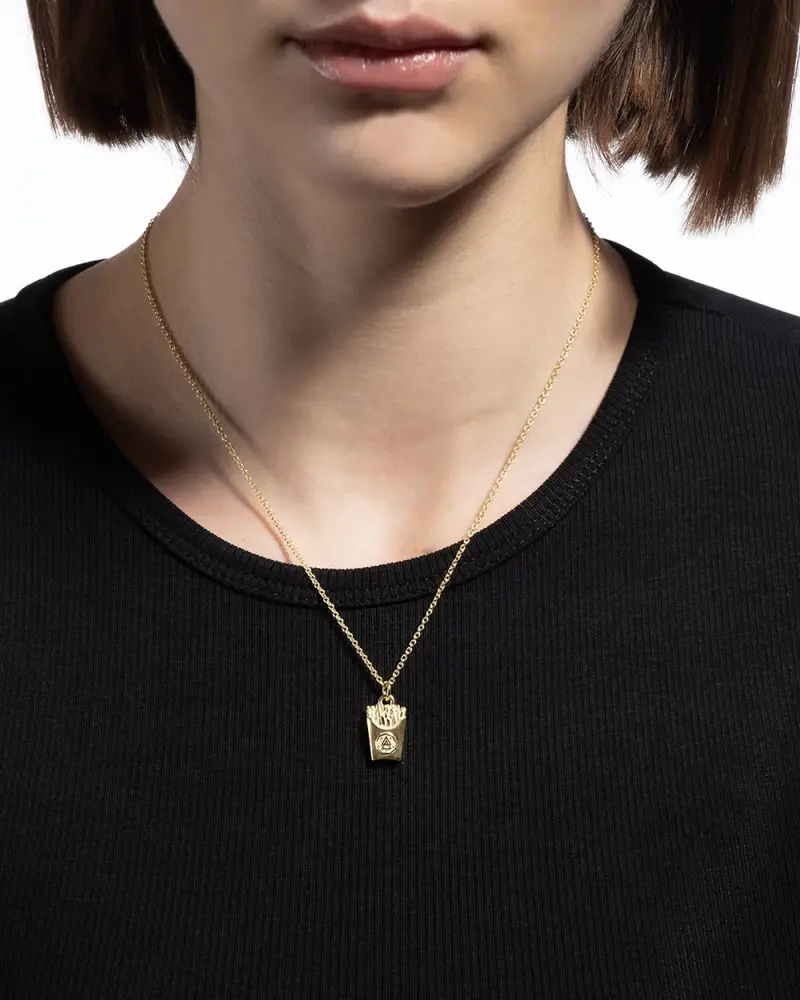 Ciondolo Fast Food Chips Lucido miniatura 2