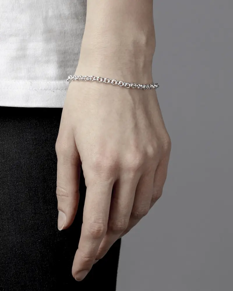 Bracciale Berger 400 In Argento Argentato Lucido miniatura 2